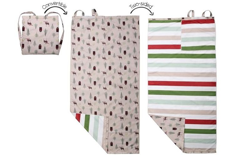 FlapJack, Miś, ręcznik plażowy, plecak dla dzieci, 2w1