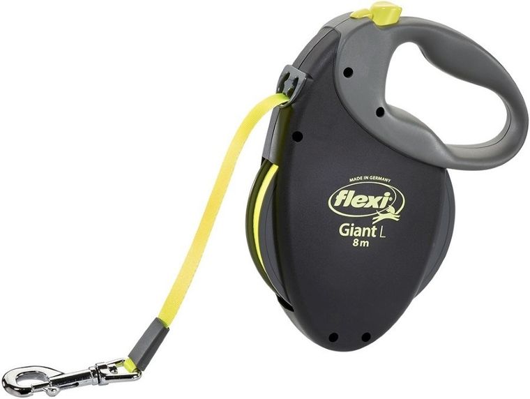 Flexi Giant Neon, smycz taśmowa, rozmiar L, 8m