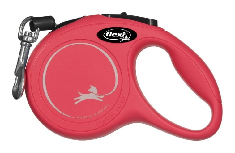Flexi, New Classic, smycz, rozmiar XS, linka, 3 m, do 8 kg, czerwony