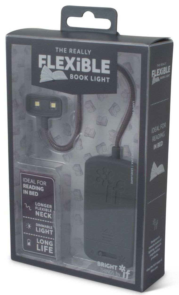 Flexible Book Light, lampka do książki, szara