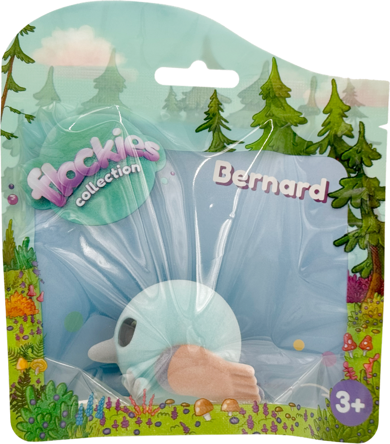 Flockies, niebieski ptak Bernard, figurka