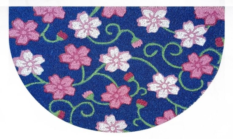 Floor Gardens, wycieraczka, kwiaty różowe