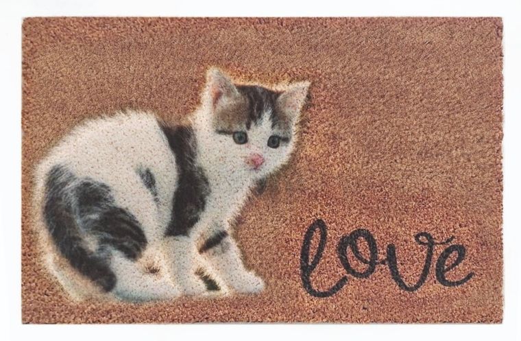 Floor Gardens, wycieraczka, love kotek