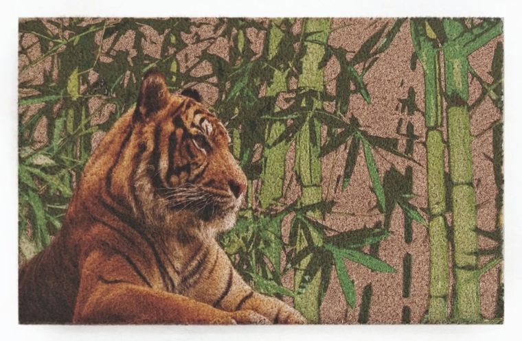 Floor Gardens, wycieraczka, tygrys