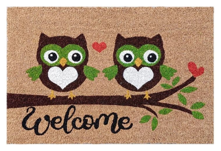 Floor Gardens, wycieraczka, welcome, sówki