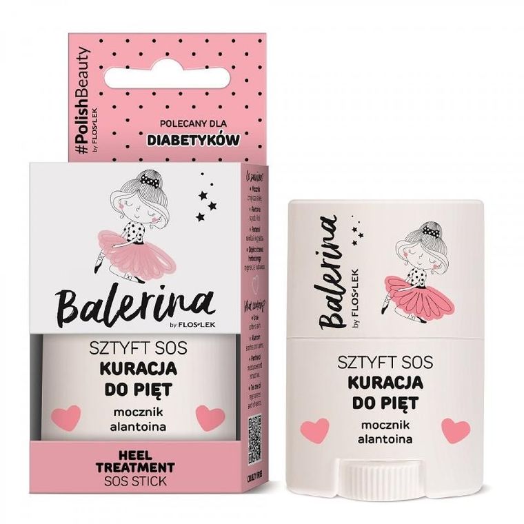 Floslek, Balerina, sztyft sos, kuracja do pięt, 20 g