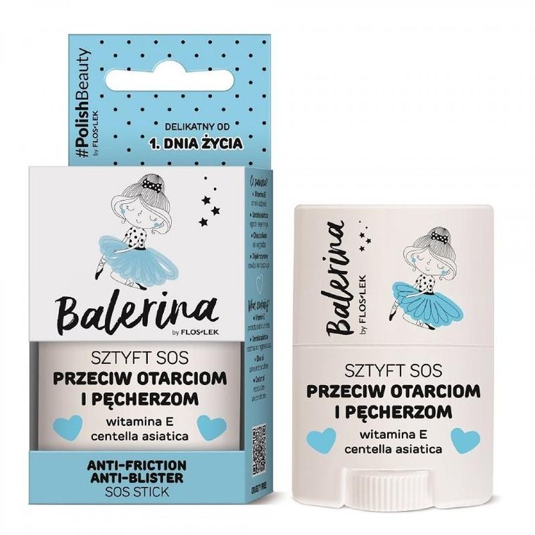 Floslek, Balerina, sztyft sos, przeciw otarciom i pęcherzom, 20 g