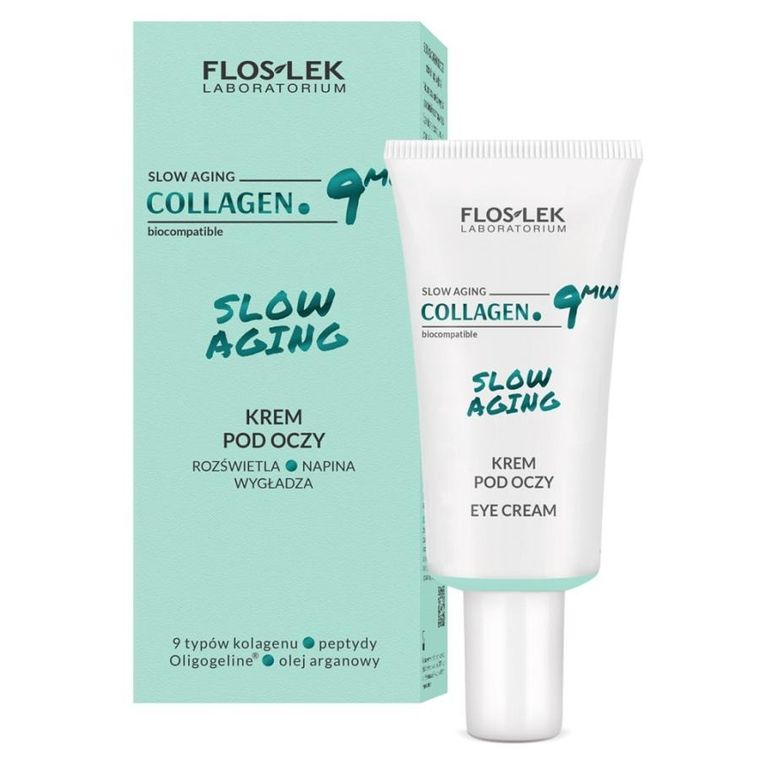 Floslek, Collagen 9mw Slow Aging, krem pod oczy, 30 ml