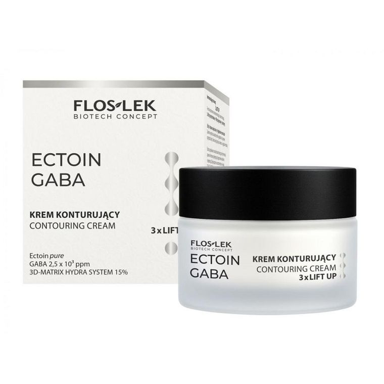 Floslek, Ectoin Gaba, krem konturujący do twarzy, 50 ml