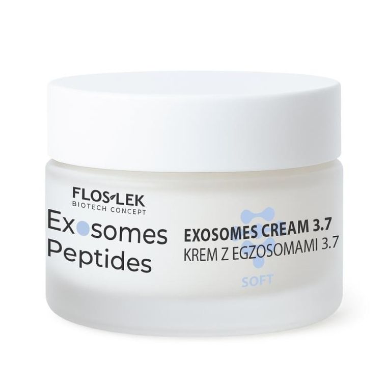 Floslek, Exosomes Peptides, krem z egzosomami 3.7 spłycający zmarszczki SOFT, 50 ml