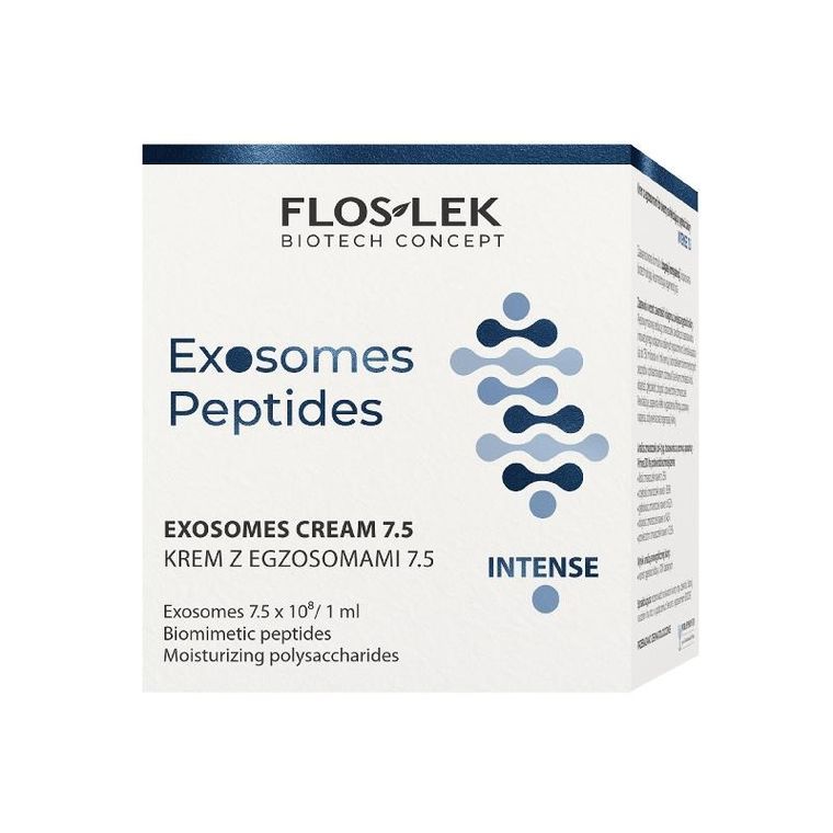 Floslek, Exosomes Peptides, krem z egzosomami do twarzy zwiększający gęstość skóry, 50 ml