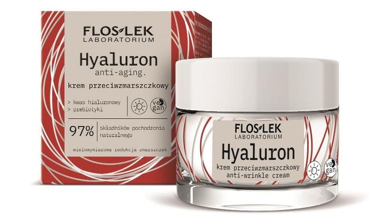 Floslek, Hyaluron, krem przeciwzmarszczkowy na dzień, 50 ml