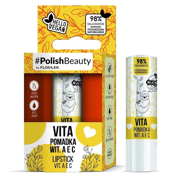 Floslek, Lip Care, pomadka z witaminami A, E i C