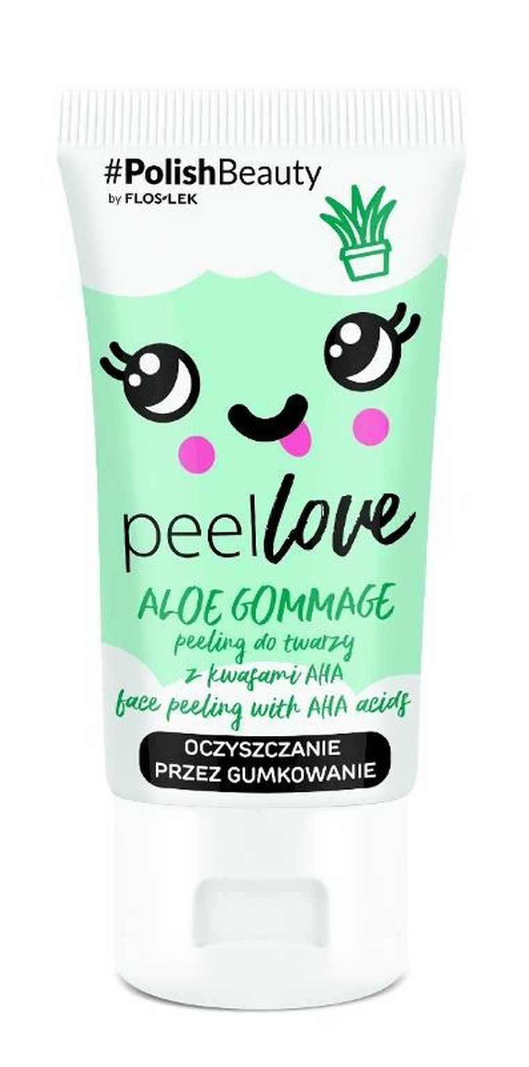 Floslek, Peellove, Aloe Gommage, peeling do twarzy z kwasami aha, 75 ml