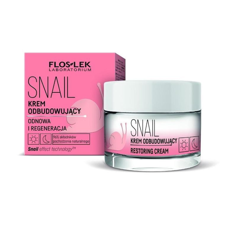 Floslek, Snail, krem odbudowujący, 50 ml