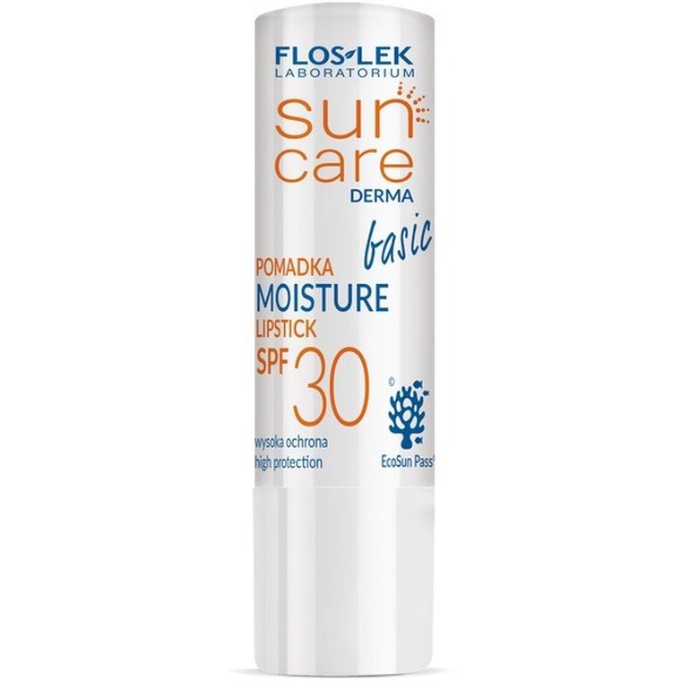 Floslek, Sun Care Derma, pomadka ochronna do ust, SPF 30, 4g