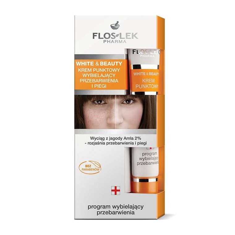 Floslek, White and Beauty, krem punktowy wybielający przebarwienia