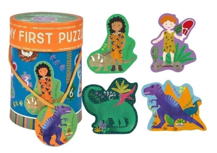 Floss & Rock, Dinozaury, puzzle 4w1