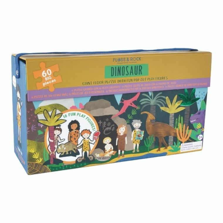 Floss & Rock, Dinozaury, puzzle, 60 elementów