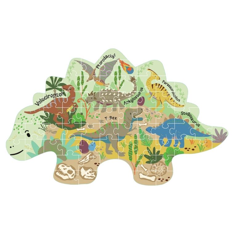 Floss & Rock, Dinozaury, puzzle, 60 elementów