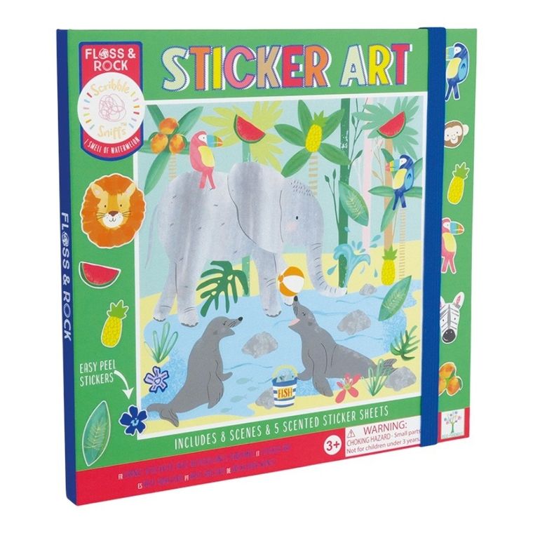 Floss & Rock, Dżungla, zestaw pachnących naklejek