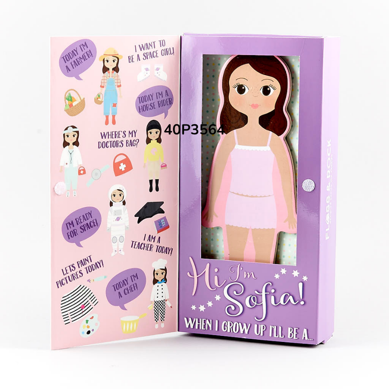 Floss & Rock, Lalka Sofia, magnetyczna ubieranka
