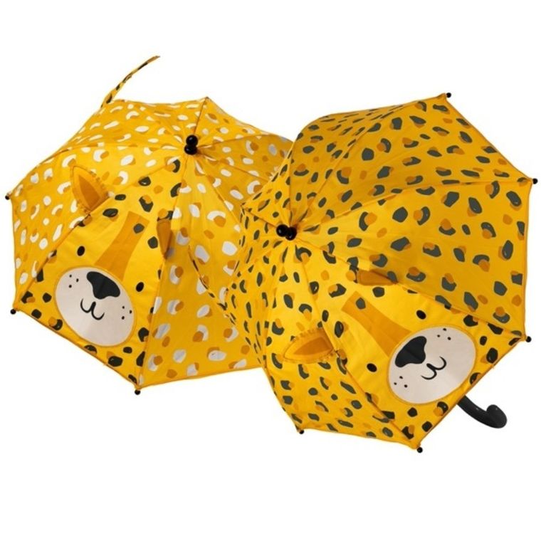 Floss & Rock, Leopard, parasolka zmieniająca kolory z okienkiem 3D