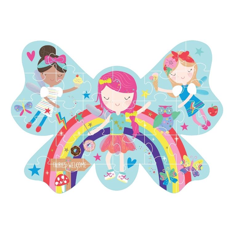 Floss & Rock, Tęczowe Wróżki, puzzle, 30 elementów