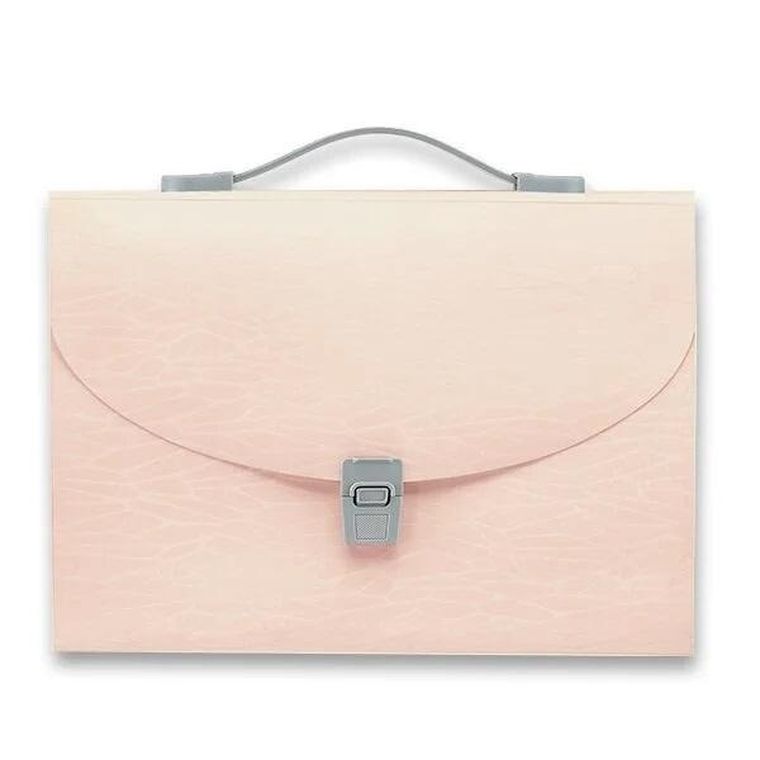 Foldermate, teczka harmonijkowa z uchwytem, pastelowy róż, 1 szt.