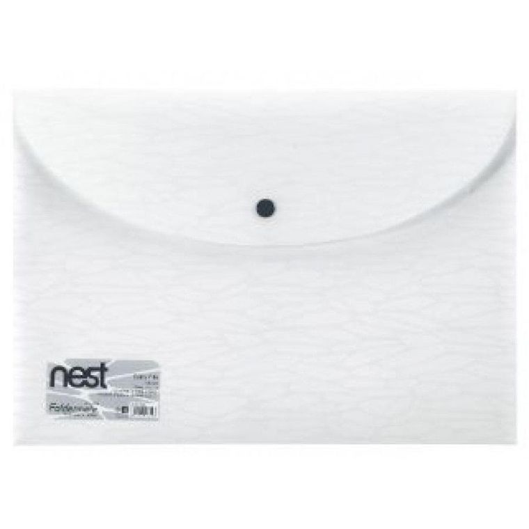 Foldermate, teczka kopertowa, zamykana, A4, biała