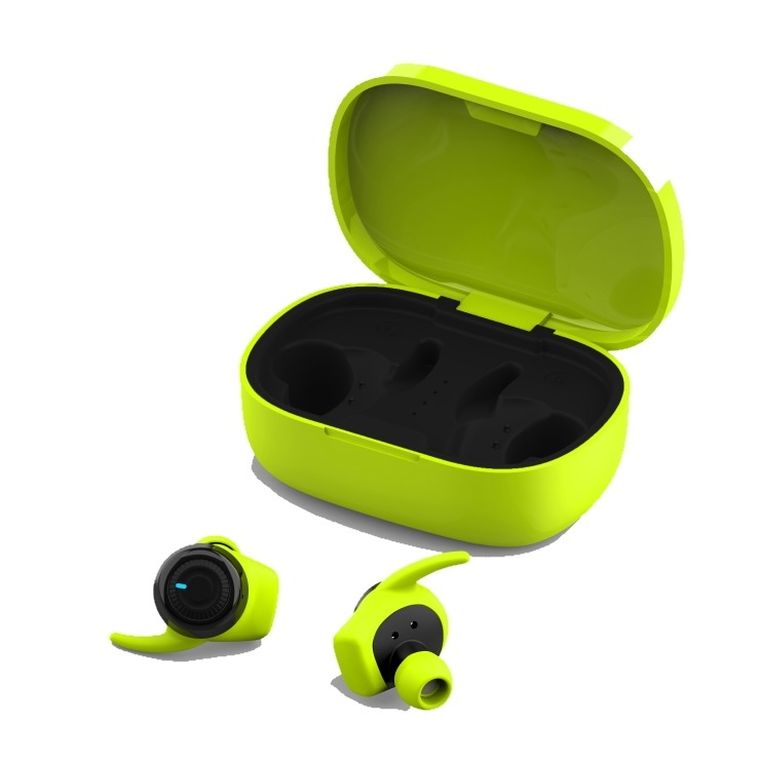 Forever 4Sport, słuchawki bluetooth z etui ładującym, TWE-300, zielone