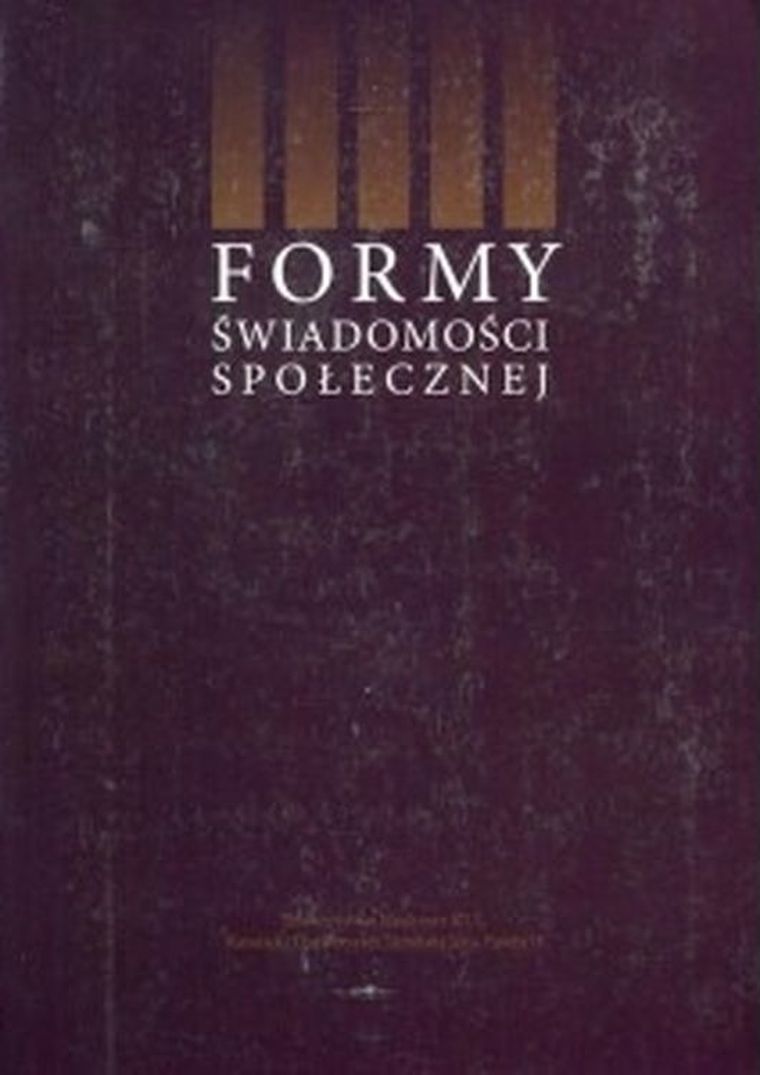 Formy świadomości społecznej
