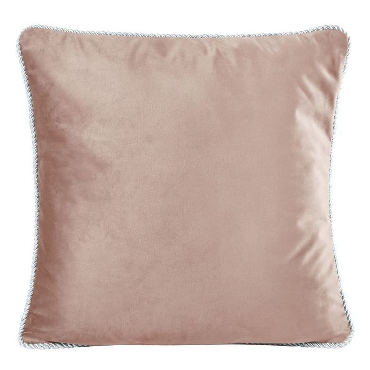 Fotyn, poszewka welwetowa ze srebrnym nadrukiem i sznurem, 45-45 cm