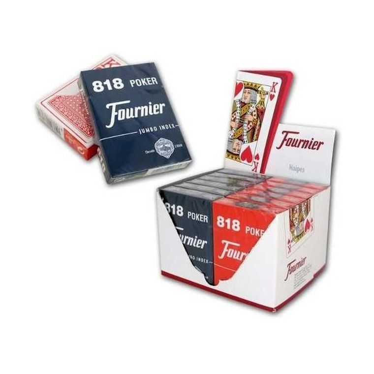 Fournier no 818, karty 2 jumbo index red/blue