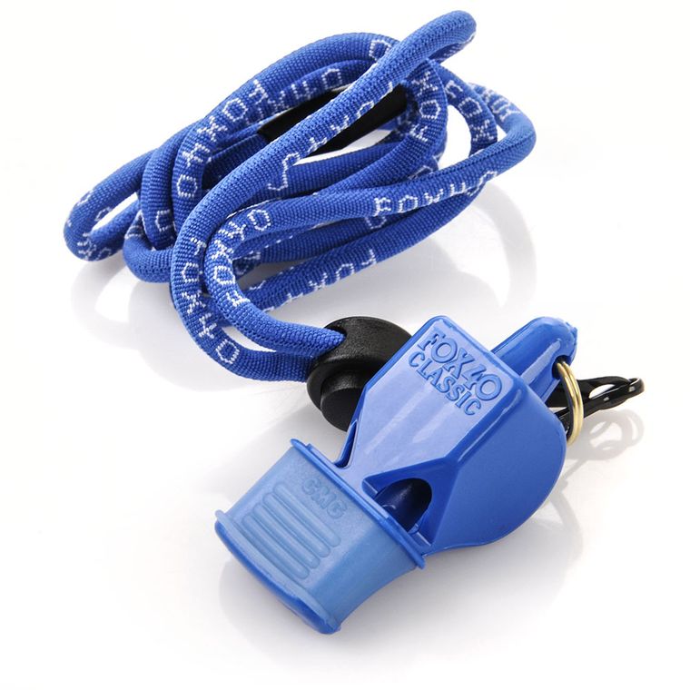 Fox 40, Classic CMG, gwizdek ze sznurkiem, niebieski