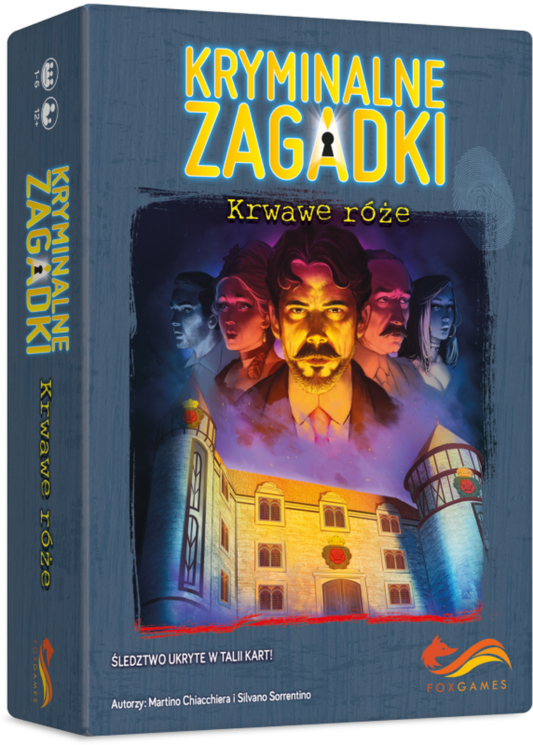 FoxGames, Escape Room, Kryminalne zagadki, Krwawe róże, gra karciana