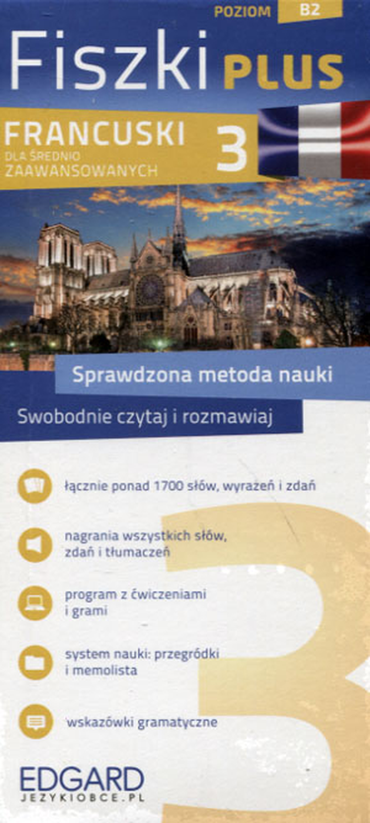 Francuski. Fiszki Plus dla średnio-zaawansowanych 3