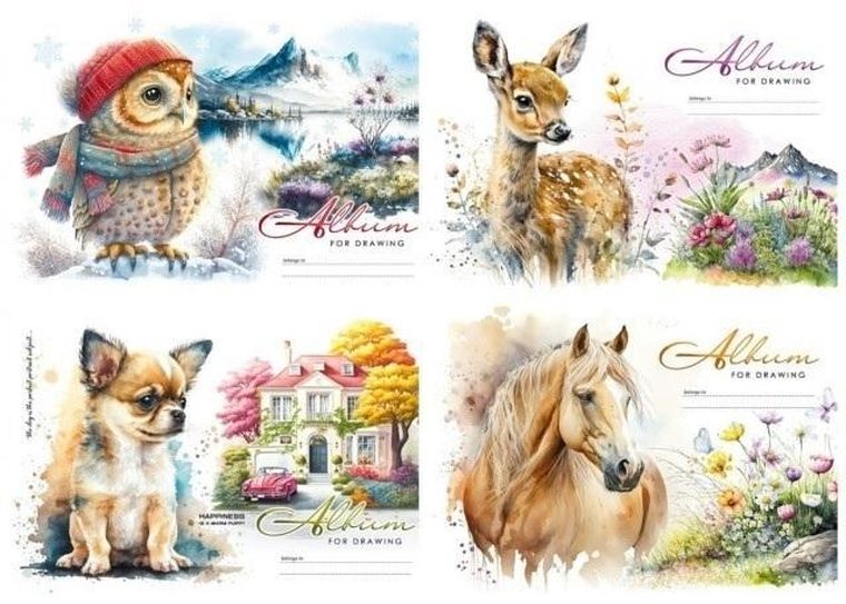 Fresh, blok rysunkowy A4, 24 kartki, 100g/m2