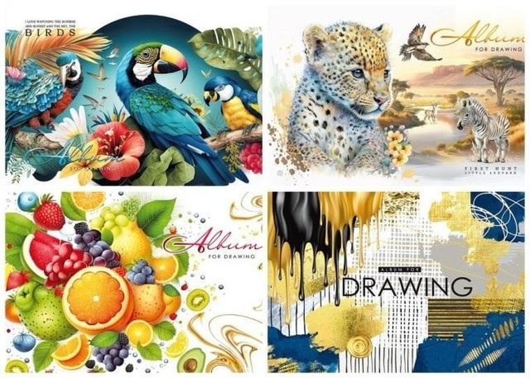 Fresh, blok rysunkowy A4, 30 kartek, 100g/m2