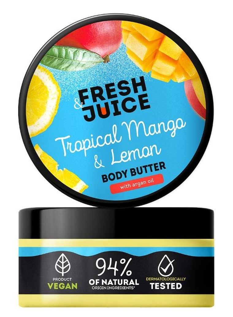 Fresh juice, masło do ciała, mango i cytryna, 200 ml