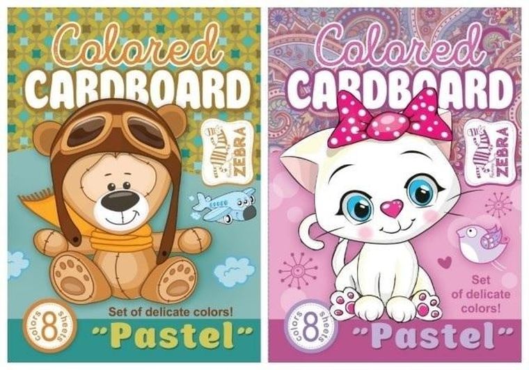 Fresh, karton kolorowy A4, 8 arkuszy