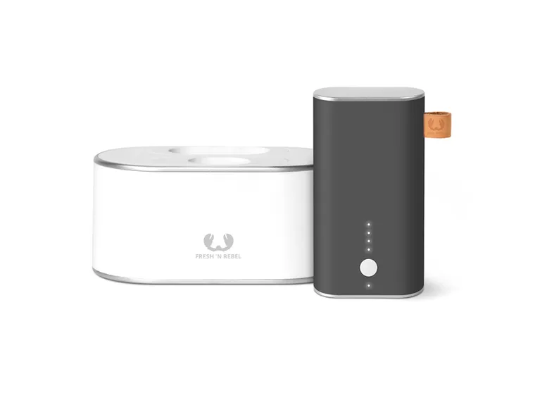 Fresh 'n Rebel, Concrete, zestaw stacja ładująca i powerbank, 6000 mAh