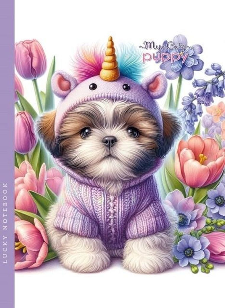 Fresh, notatnik, 48 kartek, gładki, piesek z rogiem, 143-200 cm, 1 szt.