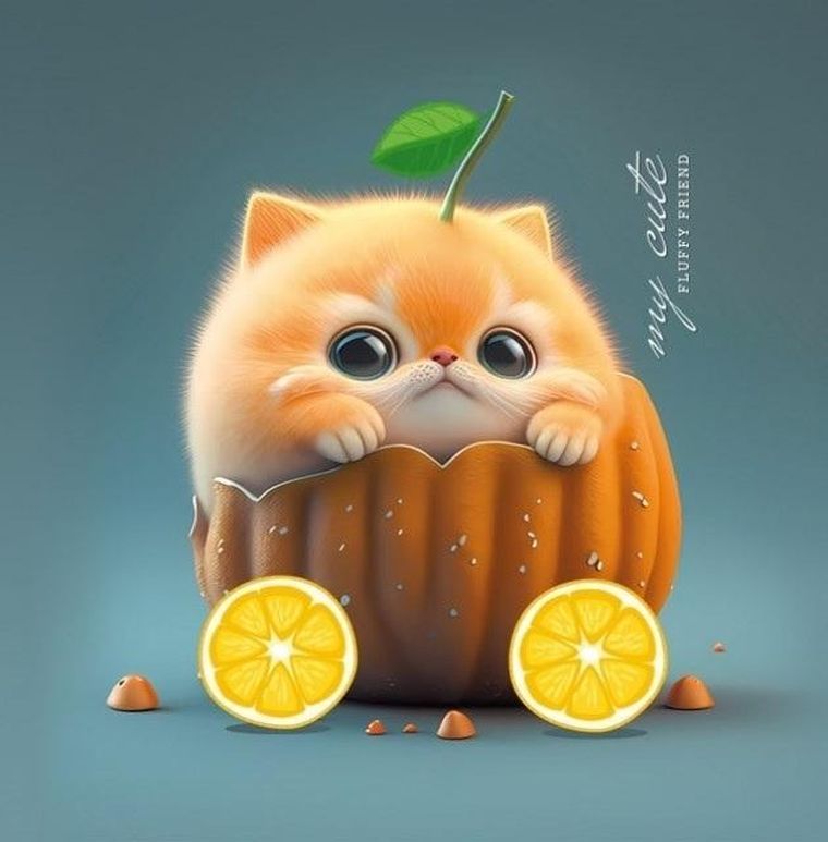 Fresh, notatnik ozdobny, 100-100, 48 kartek, gładki, Kot w dyni, 1 szt.