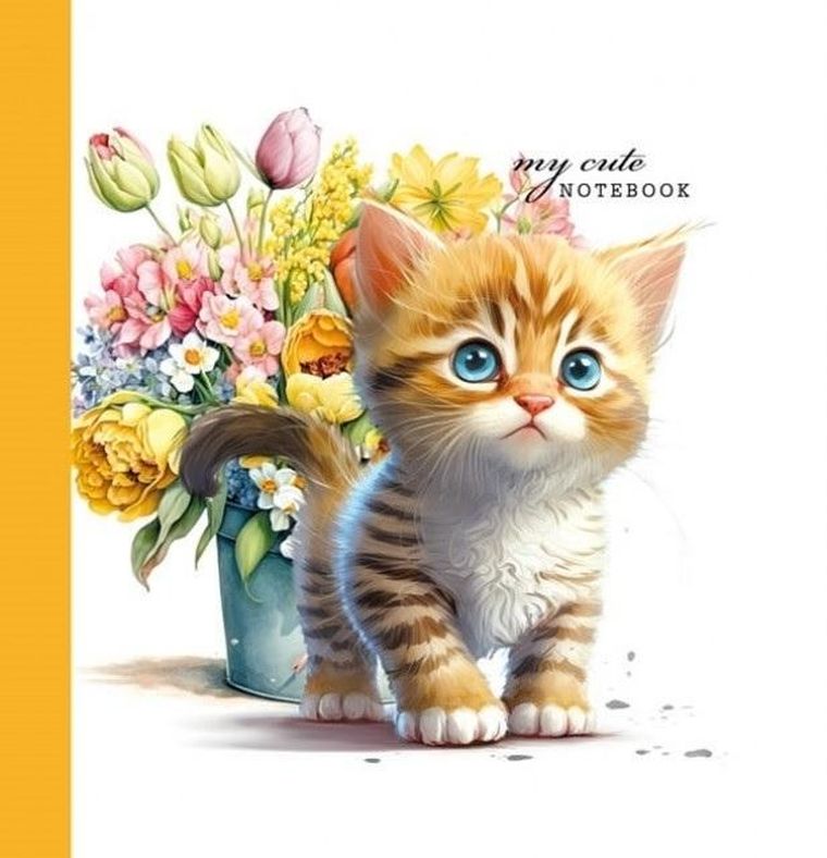 Fresh, notatnik ozdobny, 100-100, 48 kartek, gładki, kotek, 1 szt.