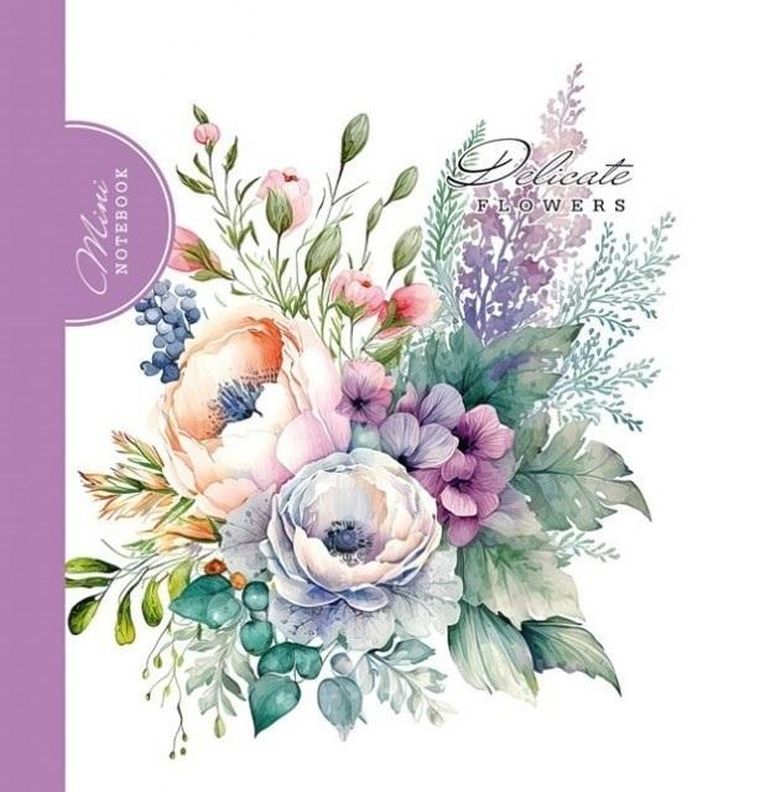 Fresh, notatnik ozdobny, 100-100, 48 kartek, kratka, bukiet fiolet, 1 szt.