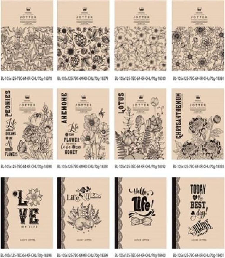 Fresh, notatnik ozdobny 105-125/64K gładki, 1 szt.