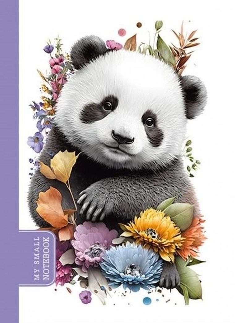 Fresh, notatnik ozdobny, 105x148, 48 kartek, gładki, Panda, 1 szt.