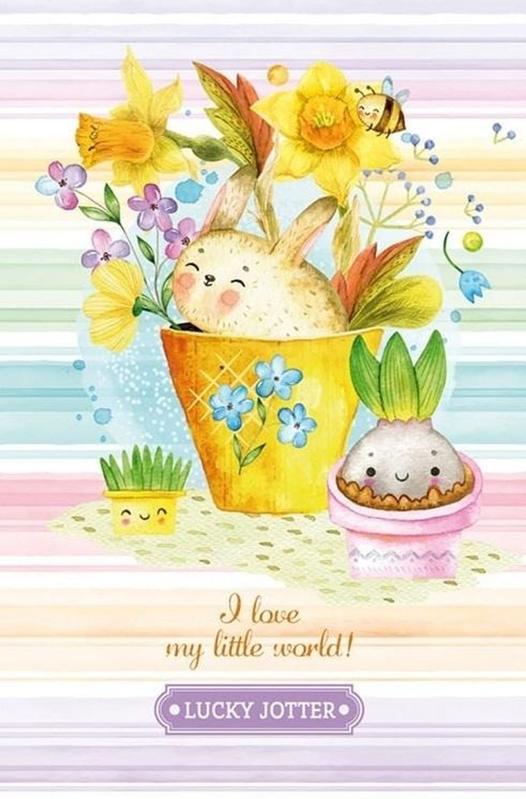 Fresh, notatnik ozdobny, 105-165, 64 kartki, kratka, Królik, 1 szt.