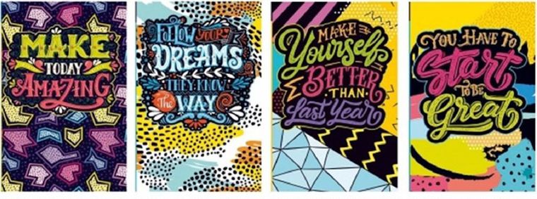 Fresh, notatnik ozdobny 105-165/120K, gładki, 1 szt.